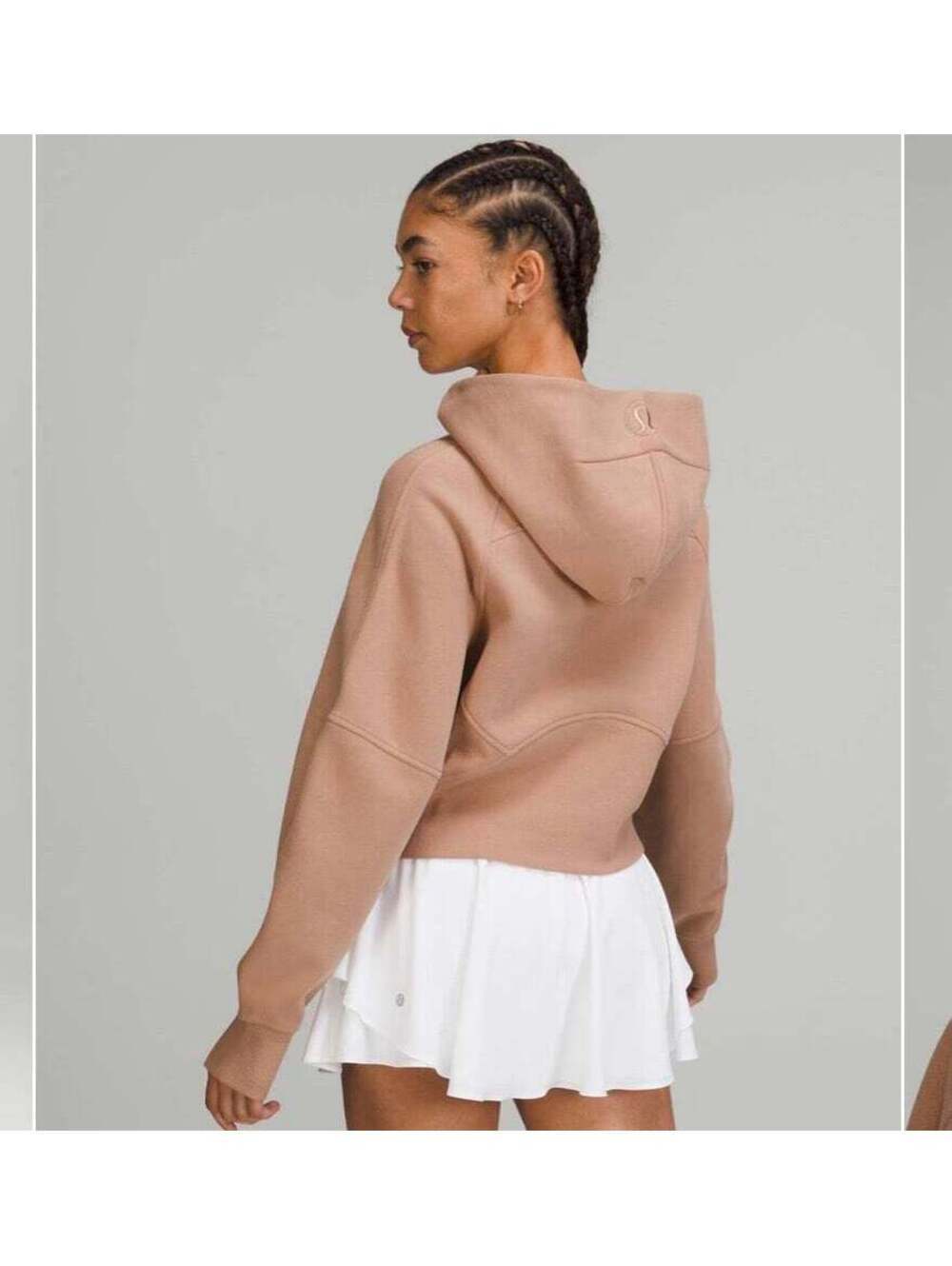 Lululemon Scuba Oversized Half-Zip Hoodie Pink Clay size M/L. $118 retail. EUC. - Picture 6 of 6